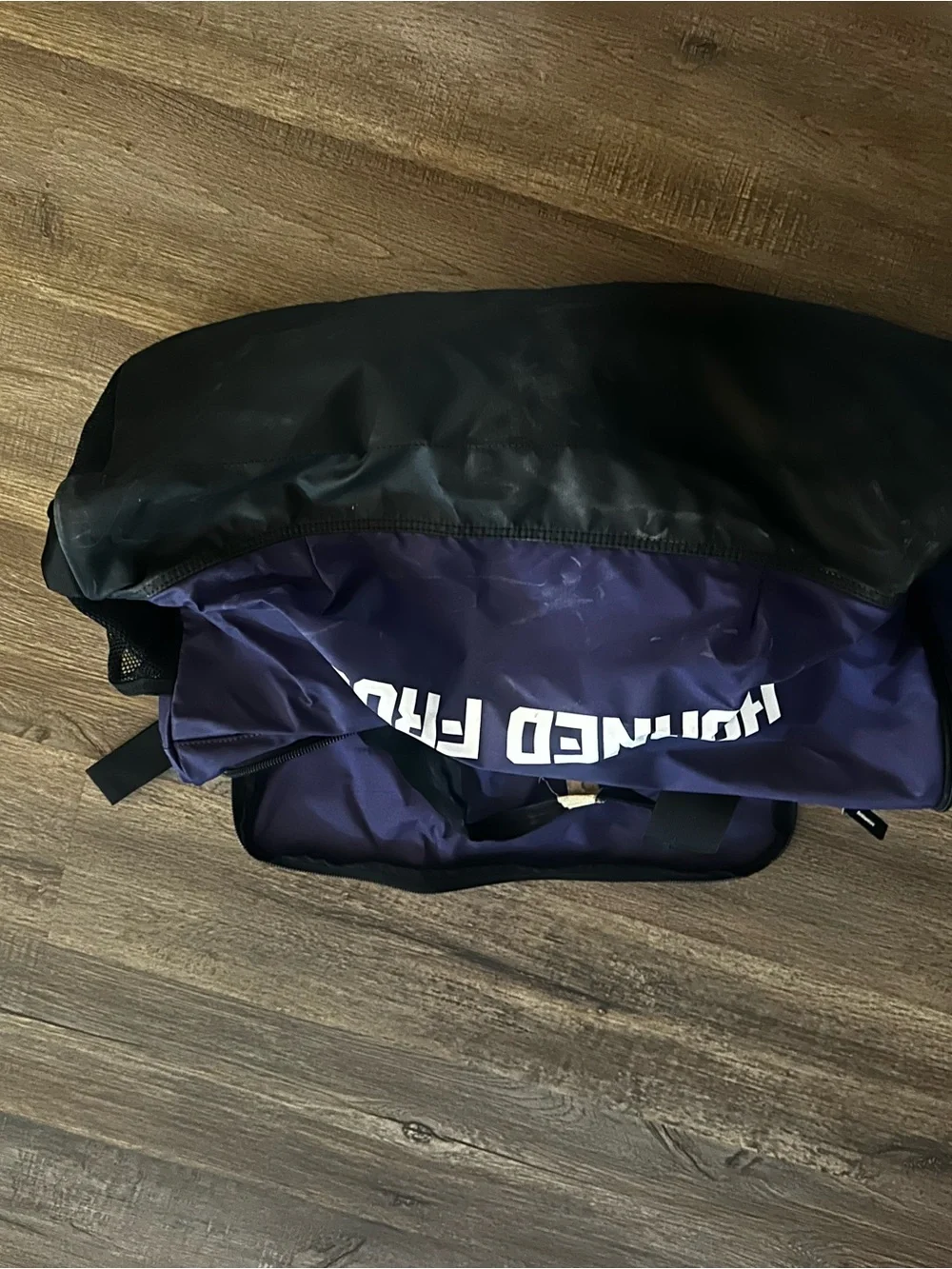 Purple and Black TCU Horned Frogs Men’s Convertible Duffel Bag